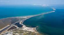 Росреестр зарегистрировал автодорожную часть Крымского моста